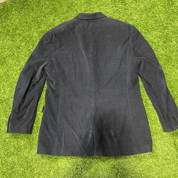 Men’s navy blue corduroy blazer. - Picture 2 of 8